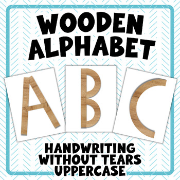 Preview of Handwriting Without Tears Inspired | UPPERCASE Posters & Flashcards