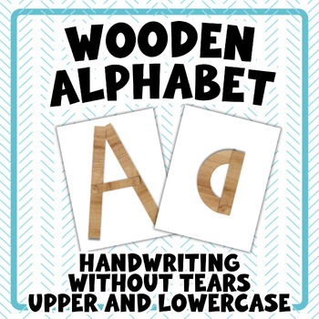 Preview of Handwriting Without Tears Inspired | Upper and Lowercase Poster and Flashcards