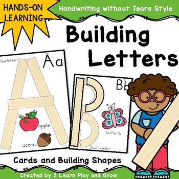 Preview of Handwriting Without Tears HWT Inspired Letter Building Cards