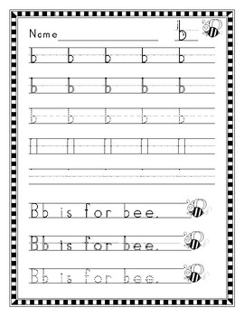 Handwriting Without Tears® Style Letter Practice Pages