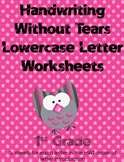 Handwriting Without Tears Lowercase Worksheets
