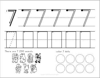 Handwriting Without Tears® style NUMBER Formation practice worksheets ...