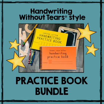 Preview of Handwriting Without Tears® style practice BOOKS handwriting practice worksheets