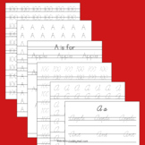 Handwriting Without Tears Practice Sheets Cursive Letter A