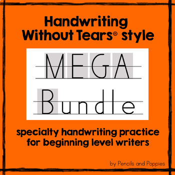 Handwriting Practice 3rd & 4th grade: Handwriting-Without-Tears STYLE FONT