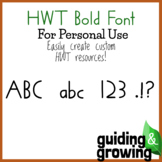 HWT Style -  Bold Font