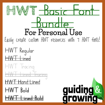 Preview of HWT Style - Basic Font Bundle
