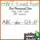 HWT Style - Double Lines - 2 Lines Font for Handwriting