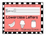 Handwriting Without Tears Style Lowercase Letter Formation