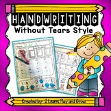 Handwriting Without Tears HWT Style Worksheet Distance Learning  Pre-K-1st