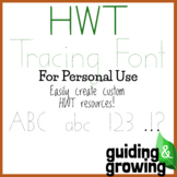 HWT Style - Tracing Font