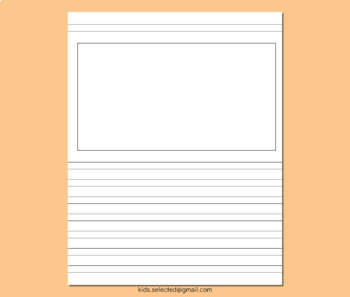 handwriting without tears writing paper with picture space for draw and write