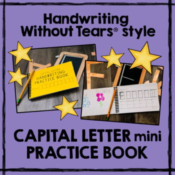 Preview of Handwriting Without Tears® style CAPITAL LETTER Practice BOOK UPPERCASE