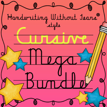 Preview of Handwriting Without Tears® style CURSIVE BUNDLE and FREE BONUS