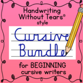 Handwriting Without Tears® style CURSIVE handwriting pract