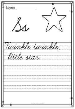 Handwriting Worksheets (Cursive Sentences) by Polly Puddleduck | TpT