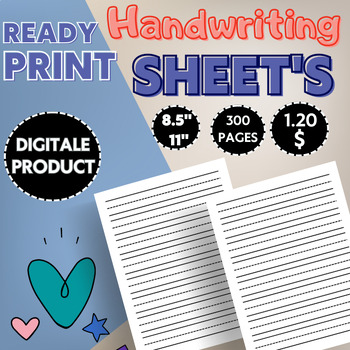Preview of Handwriting Worksheets - Handwriting Practice, Instruction, CURSIVE PRINT D'NEAL