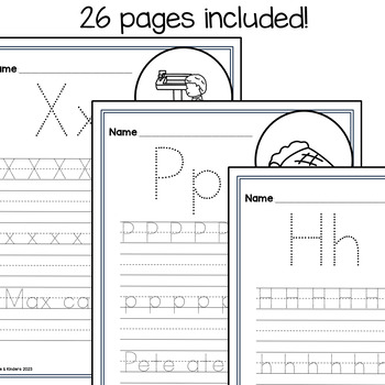 handwriting worksheets kindergarten first grade 26 pages