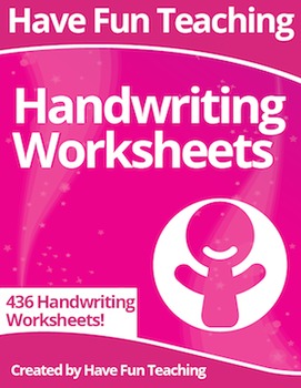 Preview of Handwriting Worksheets Super Pack (436 Handwriting Worksheets)