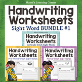 Handwriting Worksheets for Kids: Dolch First Grade Words - Mamas Learning  Corner