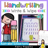 Handwriting Write & Wipe Mats {Australian School Fonts}
