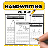 Handwriting alphabet practice  Worksheets A-Z