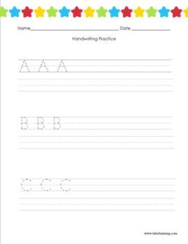 Preview of Handwriting and Alphabet Practice Bundle, with Bingo Game