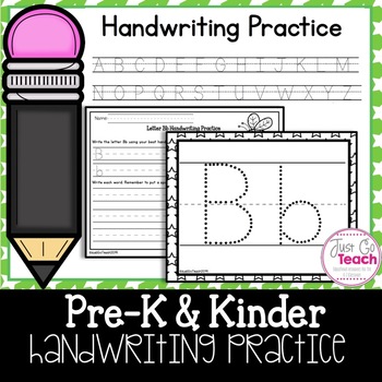 Handwriting Practice: A to Z by Just Go Teach | Teachers Pay Teachers