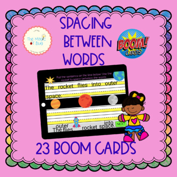 Preview of BOOM Cards - Handwriting Activities - Letter Spacing - Occupational Therapy