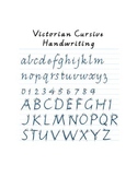 Handwriting book - victorian cursive