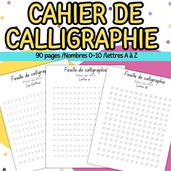 Diploma & School reports - CALLIGRAPHIE - CAHIER ECRITURE - MATERNELLE - 3  Cahiers
