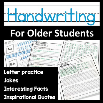Preview of Handwriting for Older Students