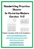 Handwriting for Year 2 - Vic modern cursive script