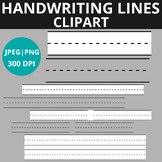 Hndwriting lines clipart for primary grades, Writing lines