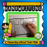 Handwriting Without Tears HWT Style Practice Sheets
