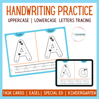 Preview of Alphabet tracing cards for Handwriting practice pdf Special Education