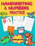Handwriting practice Bundle, Numbers, Letter recognition W