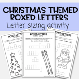 Handwriting practice boxed letters - Christmas & Winter Theme