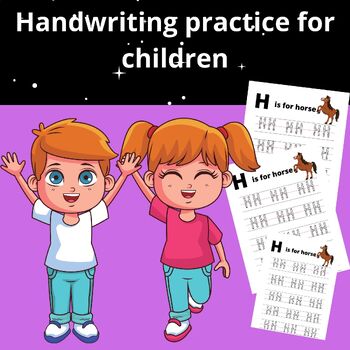 Preview of Handwriting practice for children worksheet