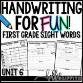 Handwriting with 1st Grade Sight Word Poems 