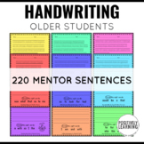 Handwriting Practice Pages for Older Students | Mentor Sen