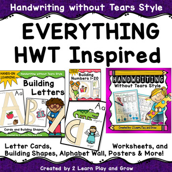 Handwriting without Tears HWT Inspired MEGA BUNDLE by 2 Learn Play and Grow