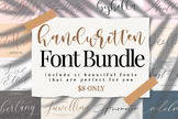 Handwritten Font Bundle / Premium signature fonts -Presentation