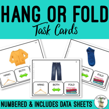 Preview of Hang or Fold Clothing Task Cards