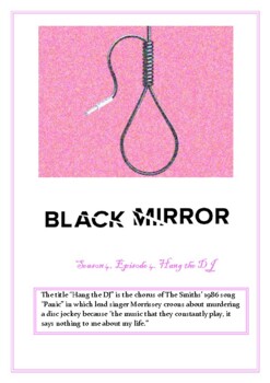 Preview of Hang the DJ. Black Mirror (workbook, 15 tasks)