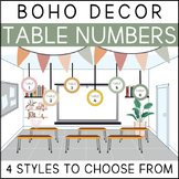 Hangable Table Numbers - Clean Boho