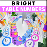 Hangable Table Numbers - Clean or Coral BRIGHT
