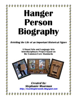 Preview of Biography Hanger Person Project