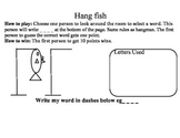 Hangfish Hangman learning sight words fun game