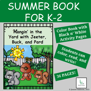 Preview of Summer Book for K-2 With Activities | SEL | Friendship